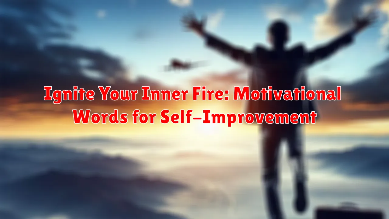 Ignite Your Inner Fire: Motivational Words for Self-Improvement Ignite Your Inner Fire: Motivational Words for Self-Improvement